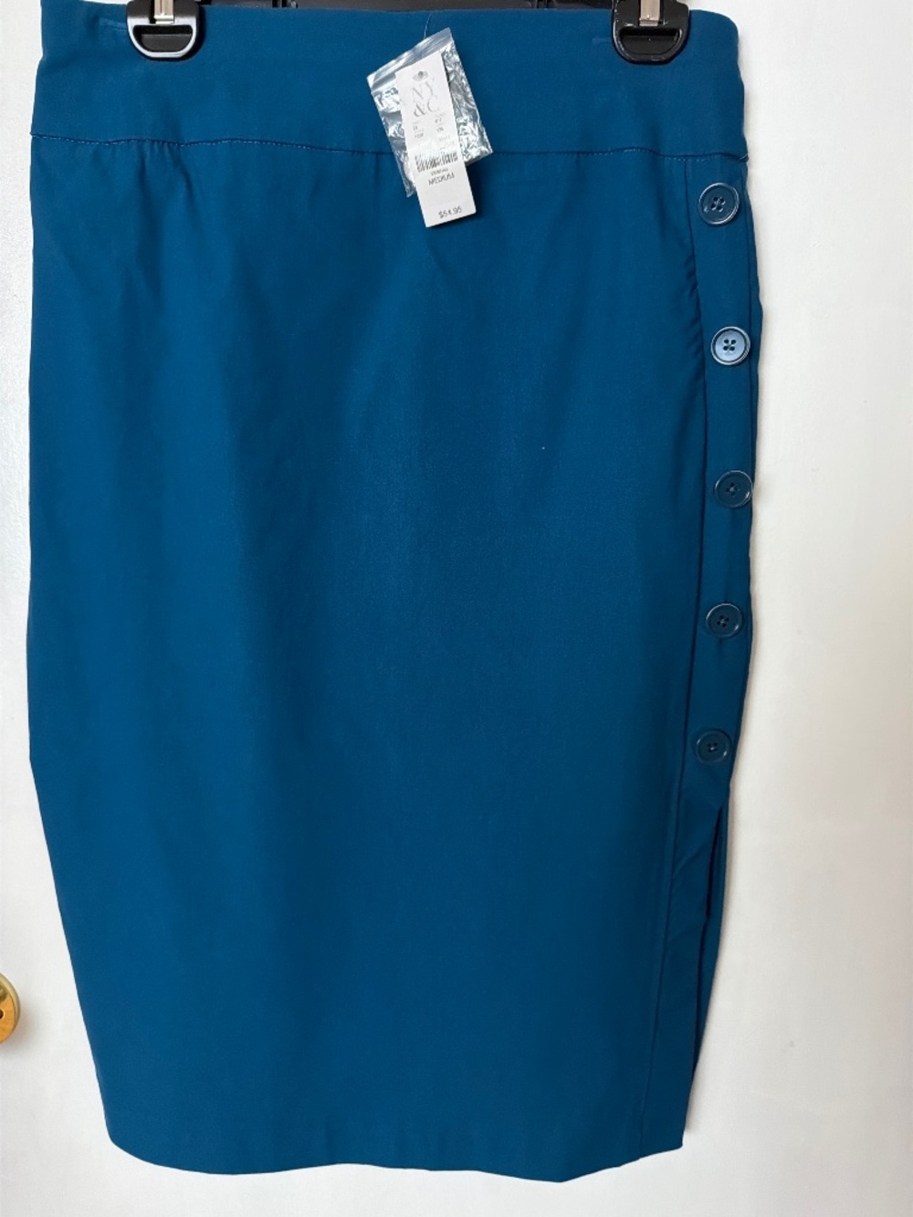 New with Tags 💙 Teal/Blue Button-Detail Skirt